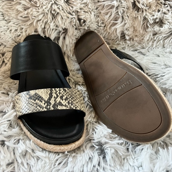 Franco Sarto snakeskin espadrille sandals - Picture 2 of 2